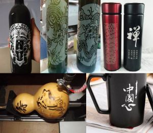 温州乐清酒瓶葫芦工艺品激光雕刻机